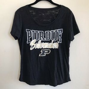 Purdue Women’s Burnout Short Sleeve Tee Size L